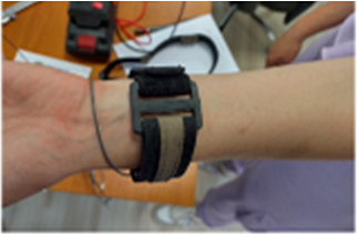 Earlier wrist-worn sensing setup